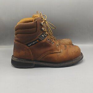 Carhartt Steel Toe Work Boots CMW6274 Men’s Size 10US Brown Leather Safety